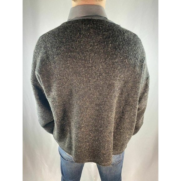 Valentino Jeans Gray Wide Neck Sweater Vintage - Picture 4 of 5
